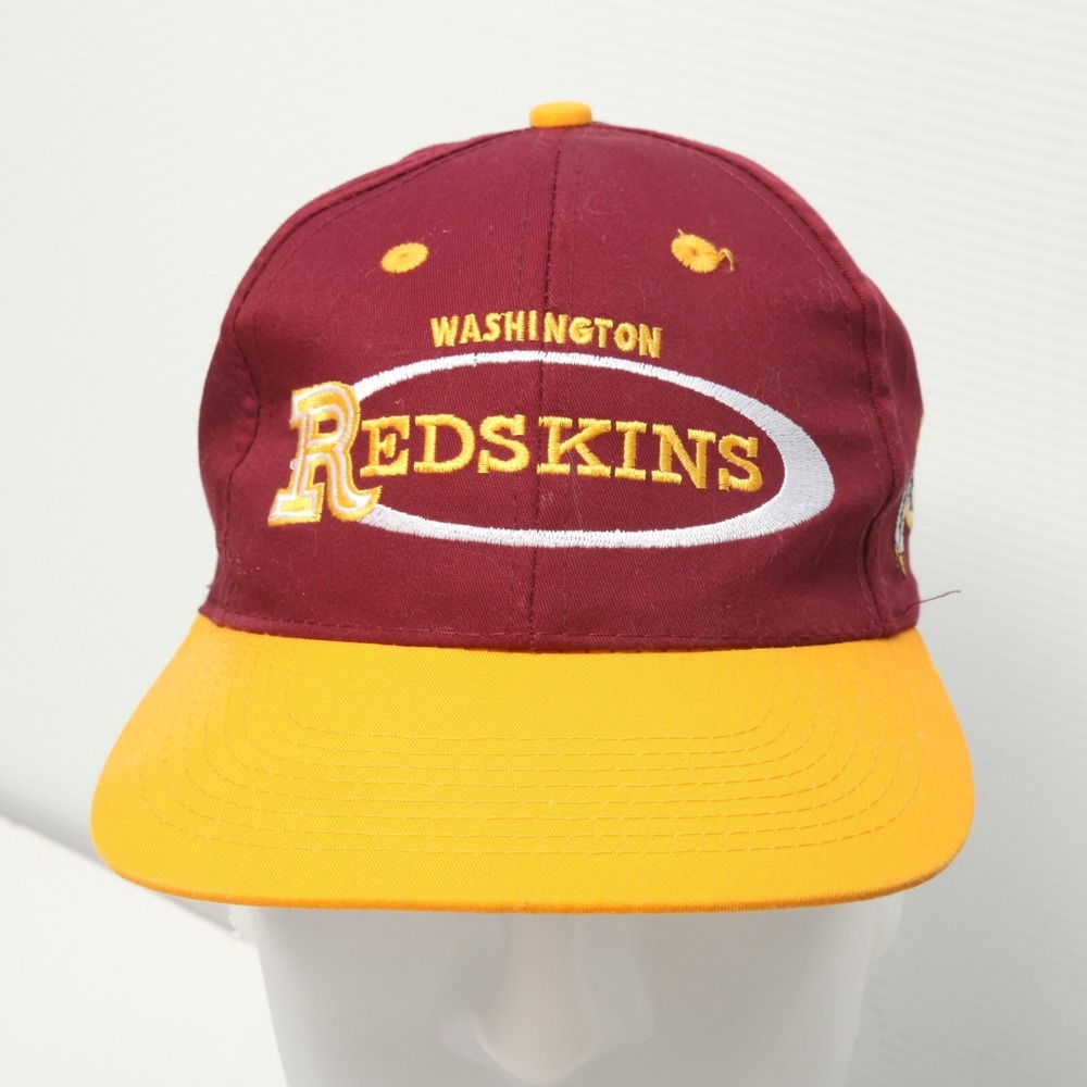 Drew Pearson Washington Redskins Hat Men OSFA Burgundy Gold Vintage NFL Snapback